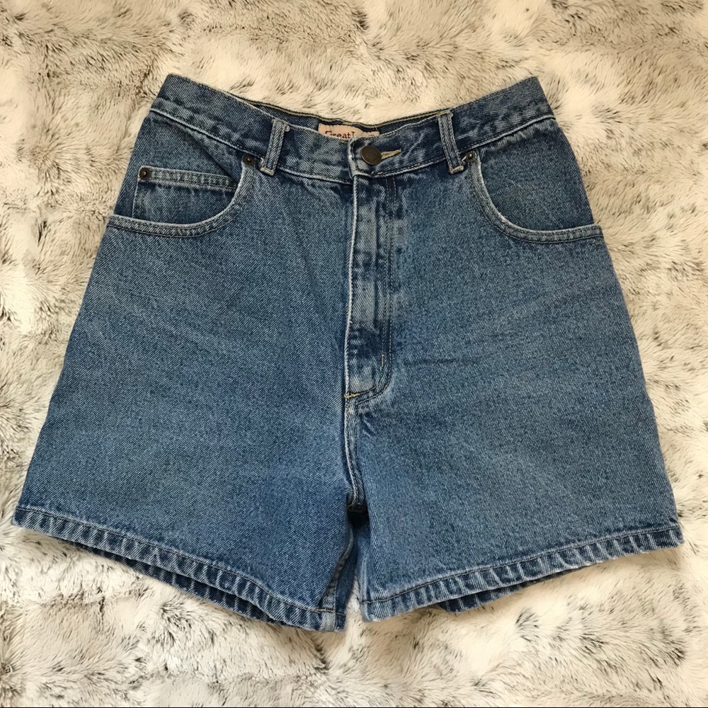 Great Land Size 3/4 Denim High Waisted Jean Shorts